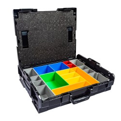 InsetBoxen Set H3 Grün/Orange/Gelb/Rot/Blau/Grau und Deckeleinlage Set für L-Boxx 102/ W-Boxx 102