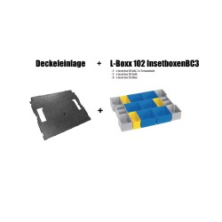 InsetBoxen Set BC3 Blau/Gelb/Grau und Deckeleinlage Set für L-Boxx 102/ W-Boxx 102