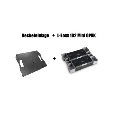 Insetboxen-Set L-Boxx mini OPAK und Deckeleinlage Set für W-BOXX/Sortimo L-Boxx 102