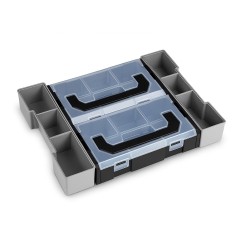 Sortimo Systemkoffer L-Boxx 102 Schwarz mit Transparentem Deckel Mit mit L-Boxx mini Deckel Transparent und Deckeleinlage