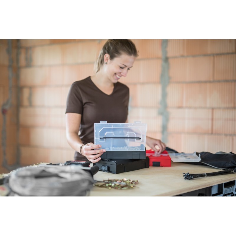 Sortimo Systemkoffer L-Boxx 102 anthrazit/Bosch kompatibel mit L-Boxx mini Deckel OPAK und Deckeleinlage