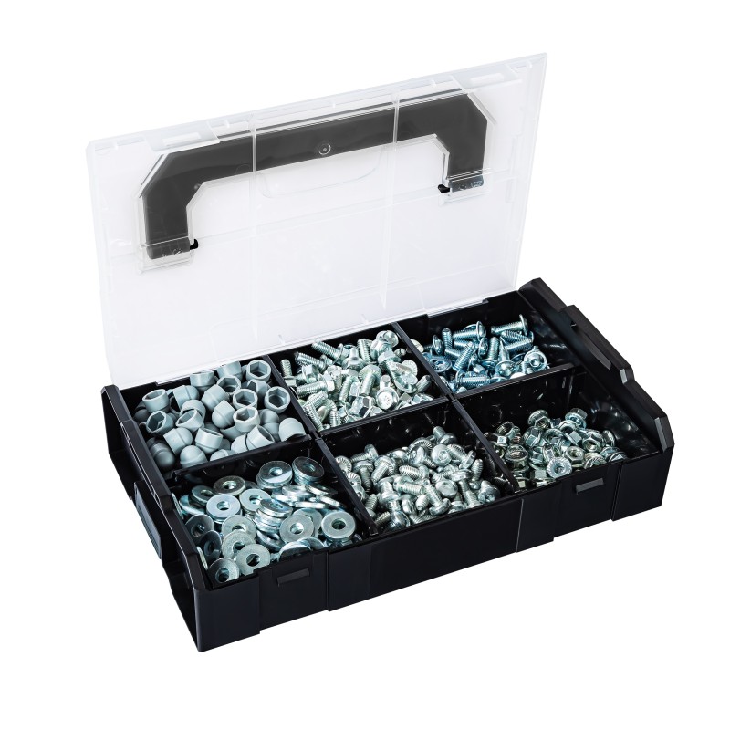 Sortimo Systemkoffer L-Boxx 102 anthrazit/Bosch kompatibel mit L-Boxx mini Deckel OPAK und Deckeleinlage