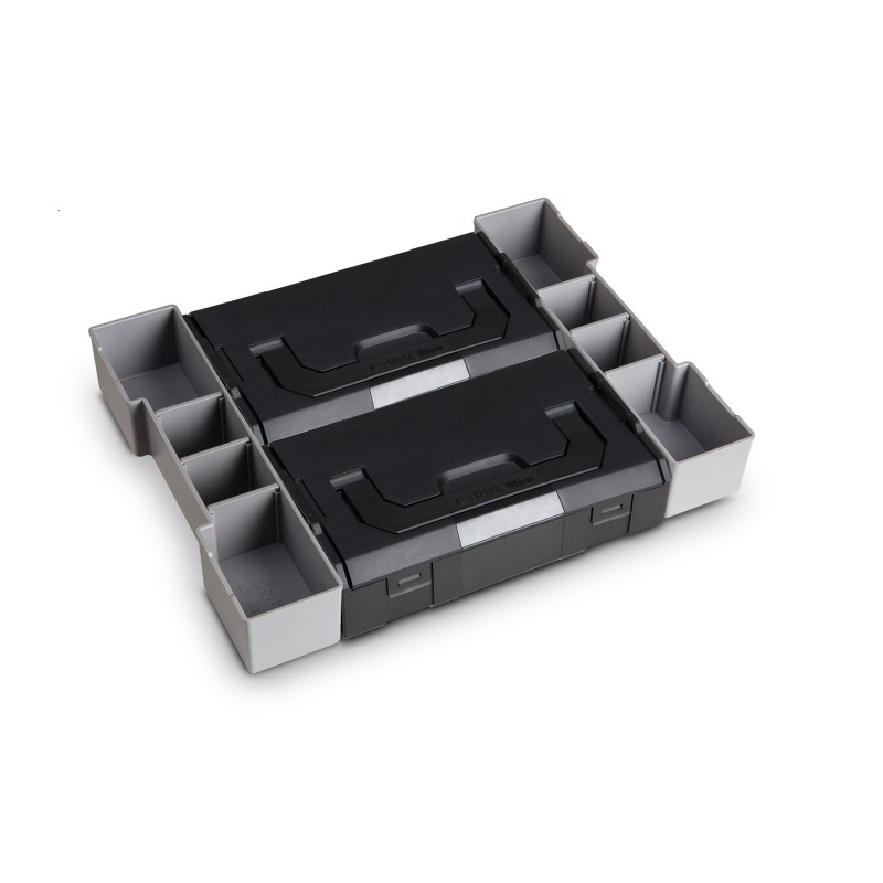 Sortimo Systemkoffer L-Boxx 102 anthrazit/Bosch kompatibel mit L-Boxx mini Deckel OPAK und Deckeleinlage