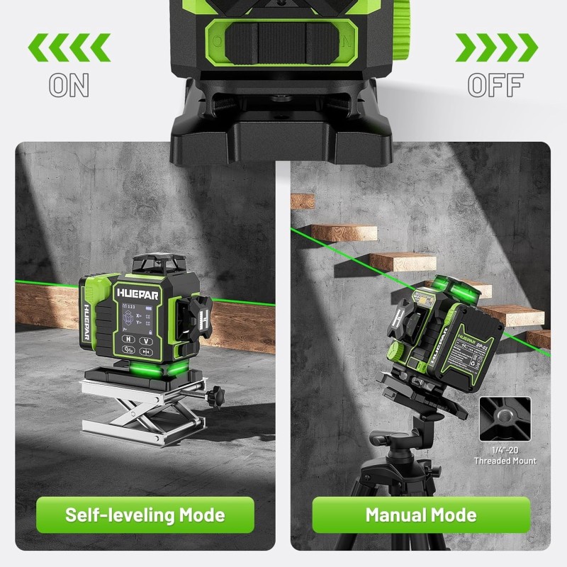 Huepar W04CG mit Wandhalterung in SystemKoffer L-BOXX 136 Delari Logo