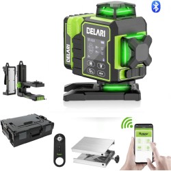 Huepar W04CG mit Wandhalterung in SystemKoffer L-BOXX 136 Delari Logo