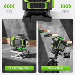 Huepar W04CG Selbstnivellier Kreuzlinienlaser Bluetooth Delari mit L Boxx LR8RG