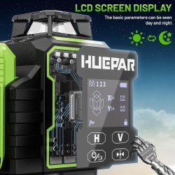 Huepar W04CG Selbstnivellier Kreuzlinienlaser Bluetooth Delari mit L Boxx LR8RG