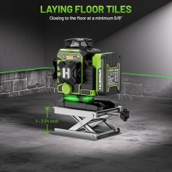 Huepar W04CG Selbstnivellier Kreuzlinienlaser Bluetooth Delari mit L Boxx LR8RG