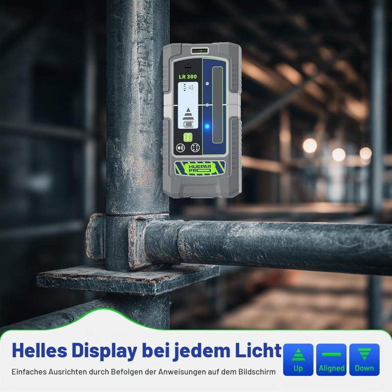 Huepar Laser Detektor Laserempfänger LR300 Pro