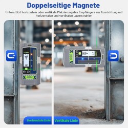Huepar Laser Detektor Laserempfänger LR300 Pro