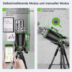 Huepar W04CG mit Wandhalterung in SystemKoffer
