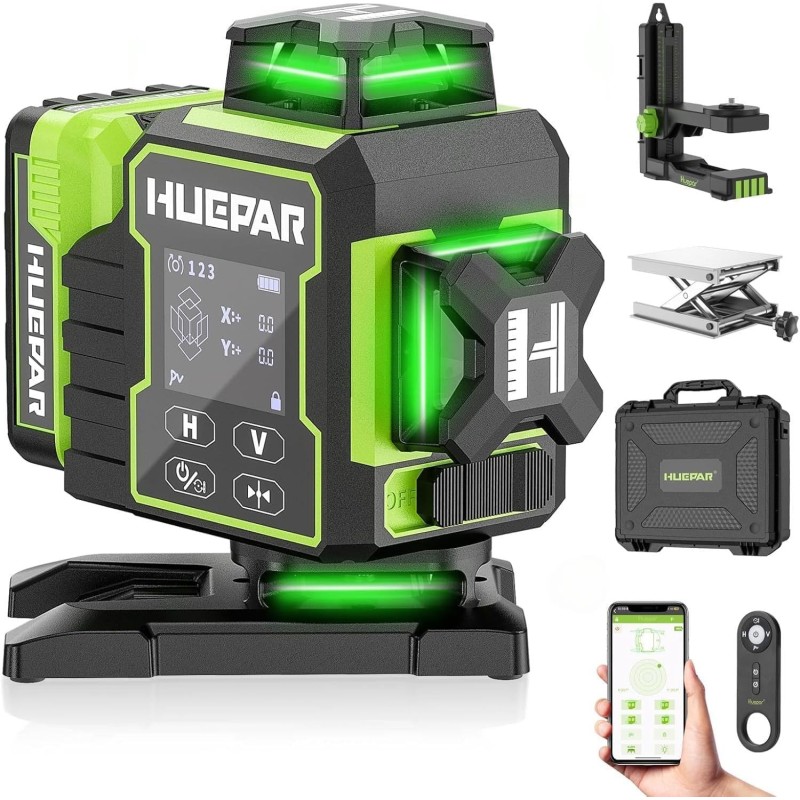 Huepar W04CG mit Wandhalterung in SystemKoffer