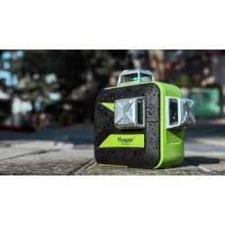 Huepar 603CG-BT 3D grüner Kreuzlinienlaser Selbstnivellierender und Neigungsmodus im Tasche
