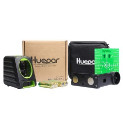 Huepar BOX-1G Kreuzlinienlaser Grün Selbstnivellierenden mit Pulsfunktion