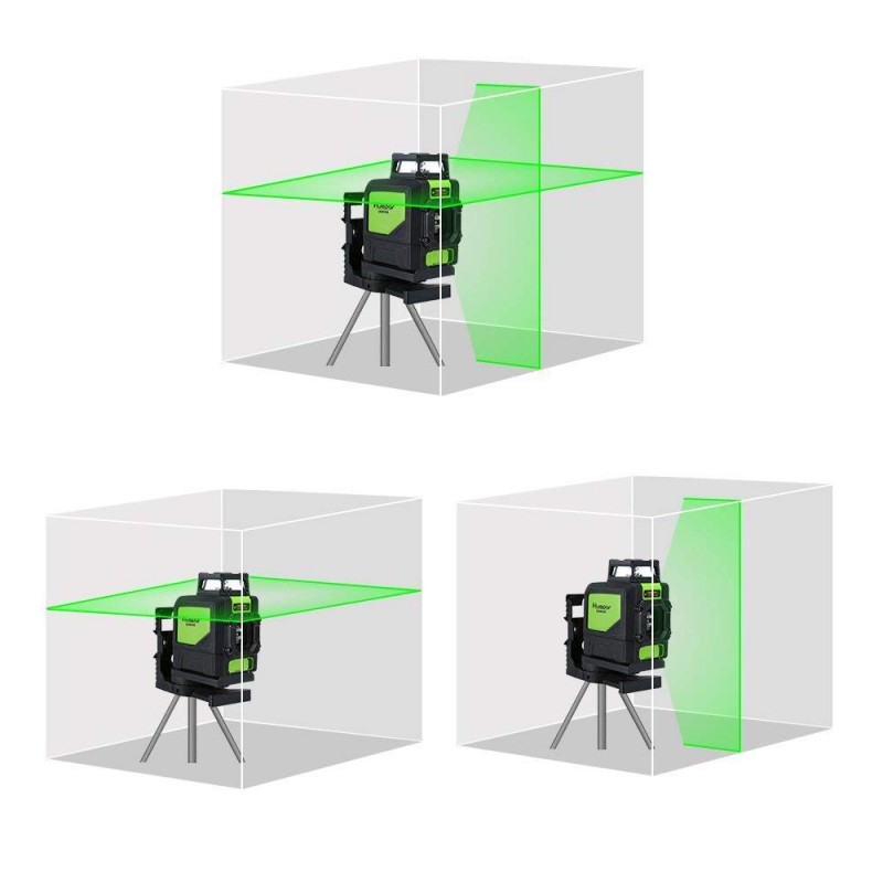 Huepar 901CG grün Laser mit Teleskopstange und Empfänger