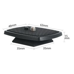 Schnellwechselplatte Schnellverschluss Adapterplatte Huepar Stativ TPD14 35/43mm
