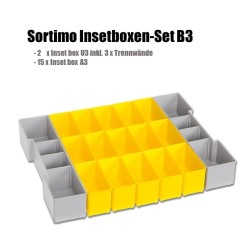 Insetboxen-Set A3/B3/D3/F3/G3/H3/BC3/CD3/L-Boxx mini für W-BOXX/Sortimo L-Boxx 102