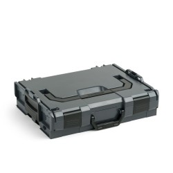 Sortimo Systemkoffer L-Boxx 136 anthrazit/Bosch kompatibel mit Kleinteileeinsatz 6 Mulden und Deckeleinlage