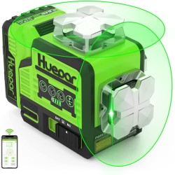 Huepar P02CG grüner 2D selbstnivellierender Kreuzlinienlaser mit Pulsmodus