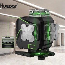 Huepar S04CG 4D Kreuzlinienlaser Mit Halterung