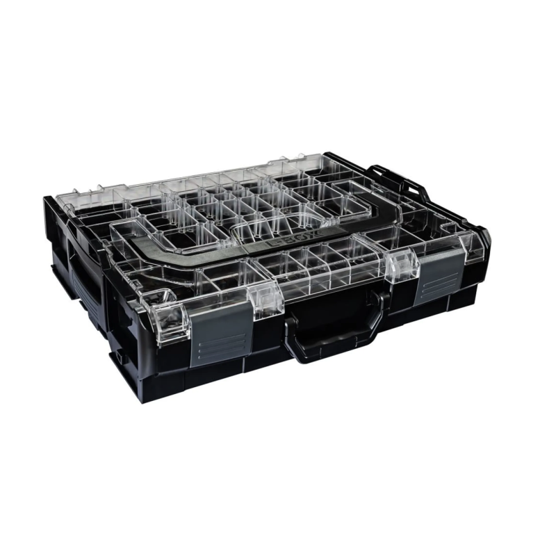 Bosch Sortimo Systemkoffer L-Boxx 102 Schwarz mit Transparentem Deckel mit Insetbox G3